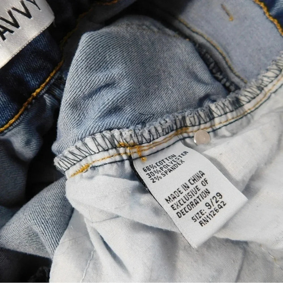 Blue High-Rise Skinny Jeans Classic Stretch Denim Size 9 - Picture 5 of 6